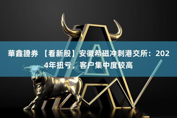 華鑫證券 【看新股】安徽希磁冲刺港交所：2024年扭亏，客户集中度较高
